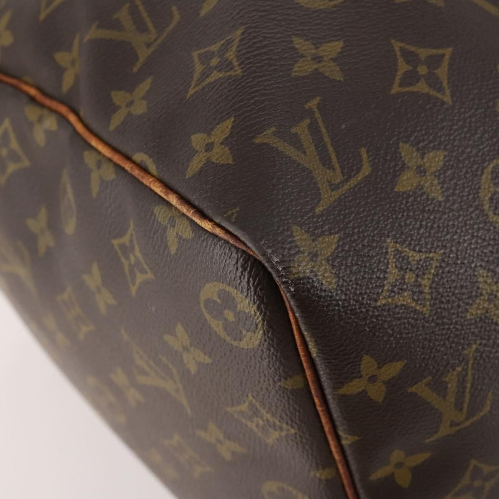 Louis Vuitton Keepall Bag Monogram Canvas Brown Canvas Travel Bag Bag (Pre-Owned)