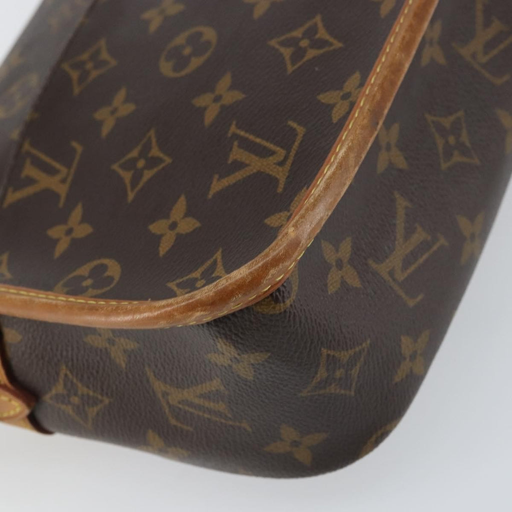 Louis Vuitton Sologne Handbag Monogram Canvas Brown Canvas Shoulder Bag Bag (Pre-Owned)