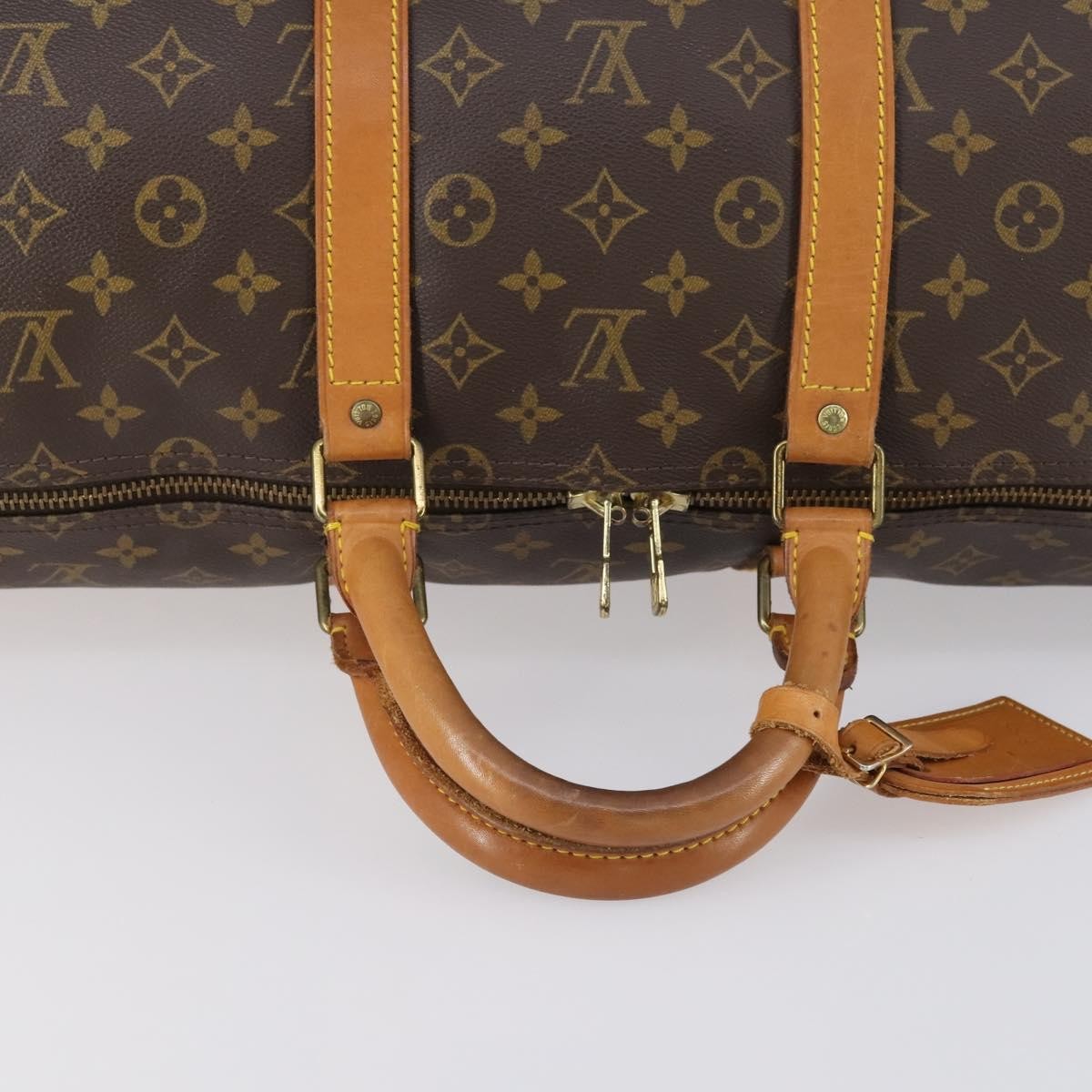 Louis Vuitton Keepall Bag Monogram Canvas Brown Canvas Travel Bag Bag (Pre-Owned)