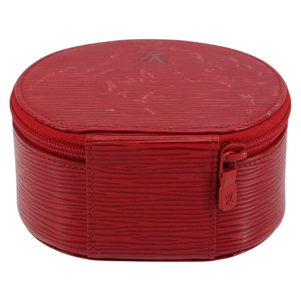 Louis Vuitton Ecrin Bijoux Pouch Epi Leather Red Leather Jewelry Set Jewelry (Pre-Owned)
