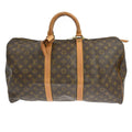 Louis Vuitton Keepall Bag Monogram Canvas Brown Canvas Travel Bag Bag (Pre-Owned)