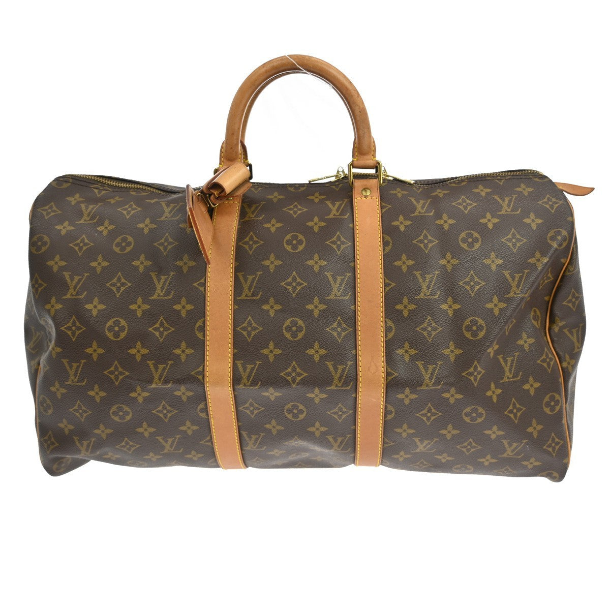 Louis Vuitton Keepall Bag Monogram Canvas Brown Canvas Travel Bag Bag (Pre-Owned)