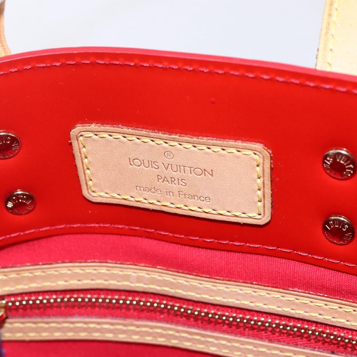 Louis Vuitton Reade Handbag Monogram Vernis Red Patent_Leather Handbag (Pre-Owned)