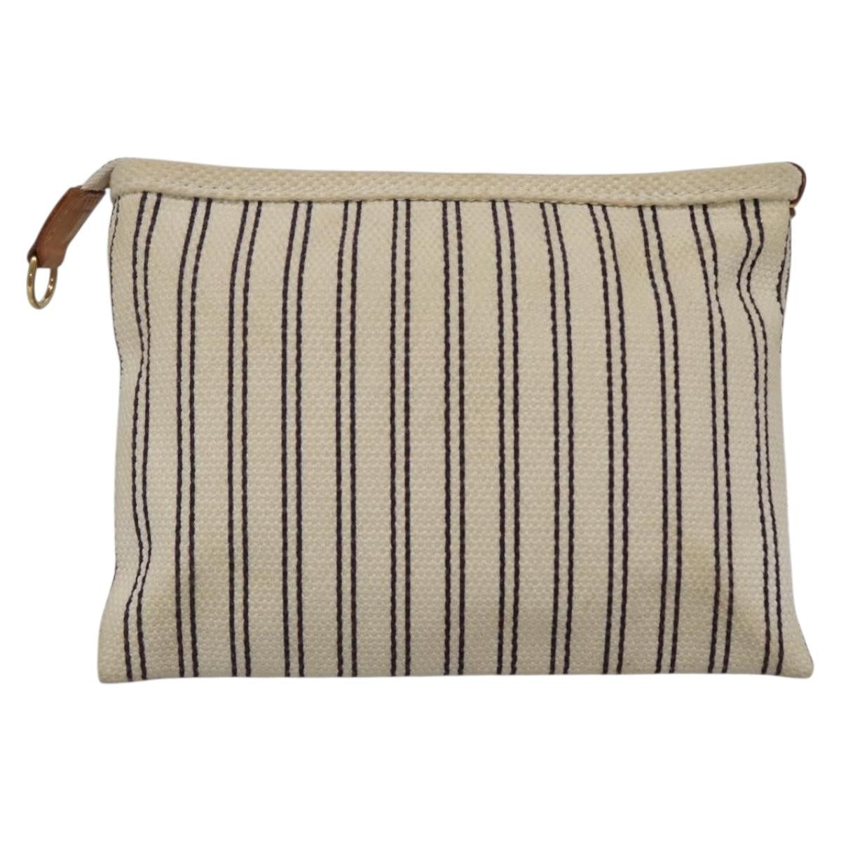 Louis Vuitton Antigua Pouch Canvas White Canvas Bag (Pre-Owned)
