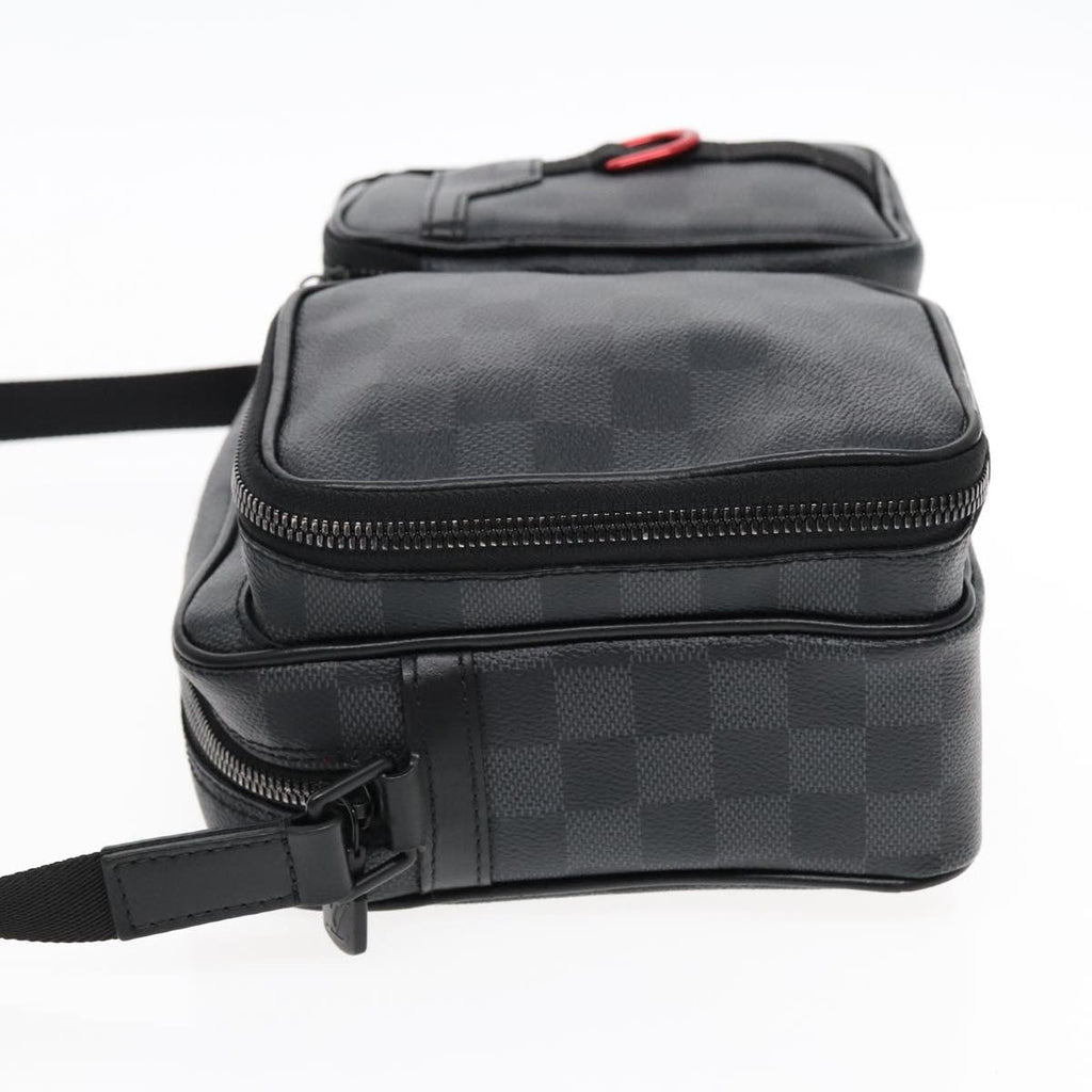 Louis Vuitton Utility Business Bag Damier Graphite Gray Canvas Shoulder Bag Bag (Pre-Owned)