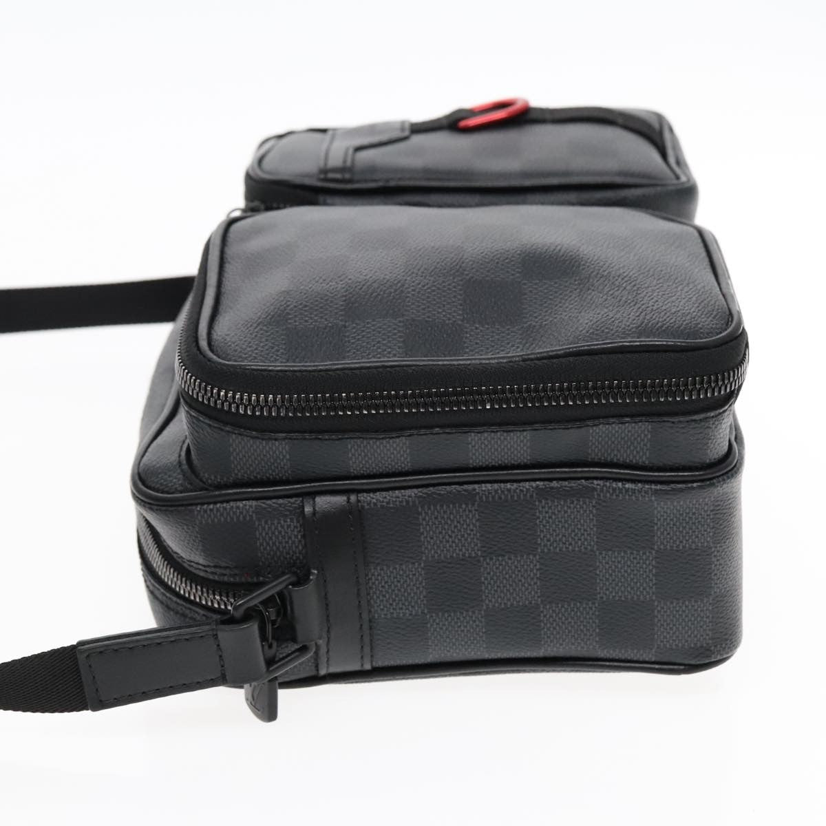 Louis Vuitton Utility Business Bag Damier Graphite Gray Canvas Shoulder Bag Bag (Pre-Owned)