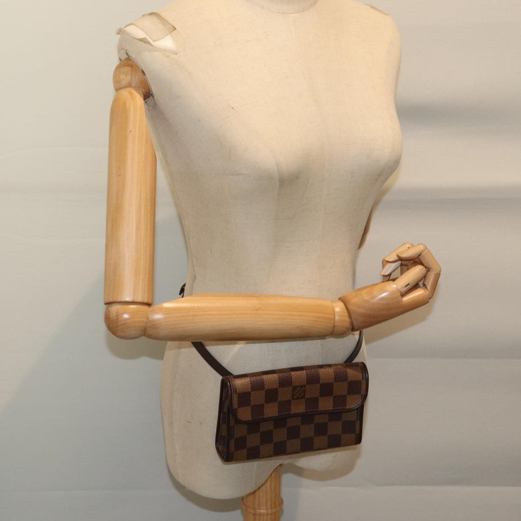 Louis Vuitton Florentine Waist Bag Damier Canvas Brown Canvas Clutche & Pouche Bag (Pre-Owned)