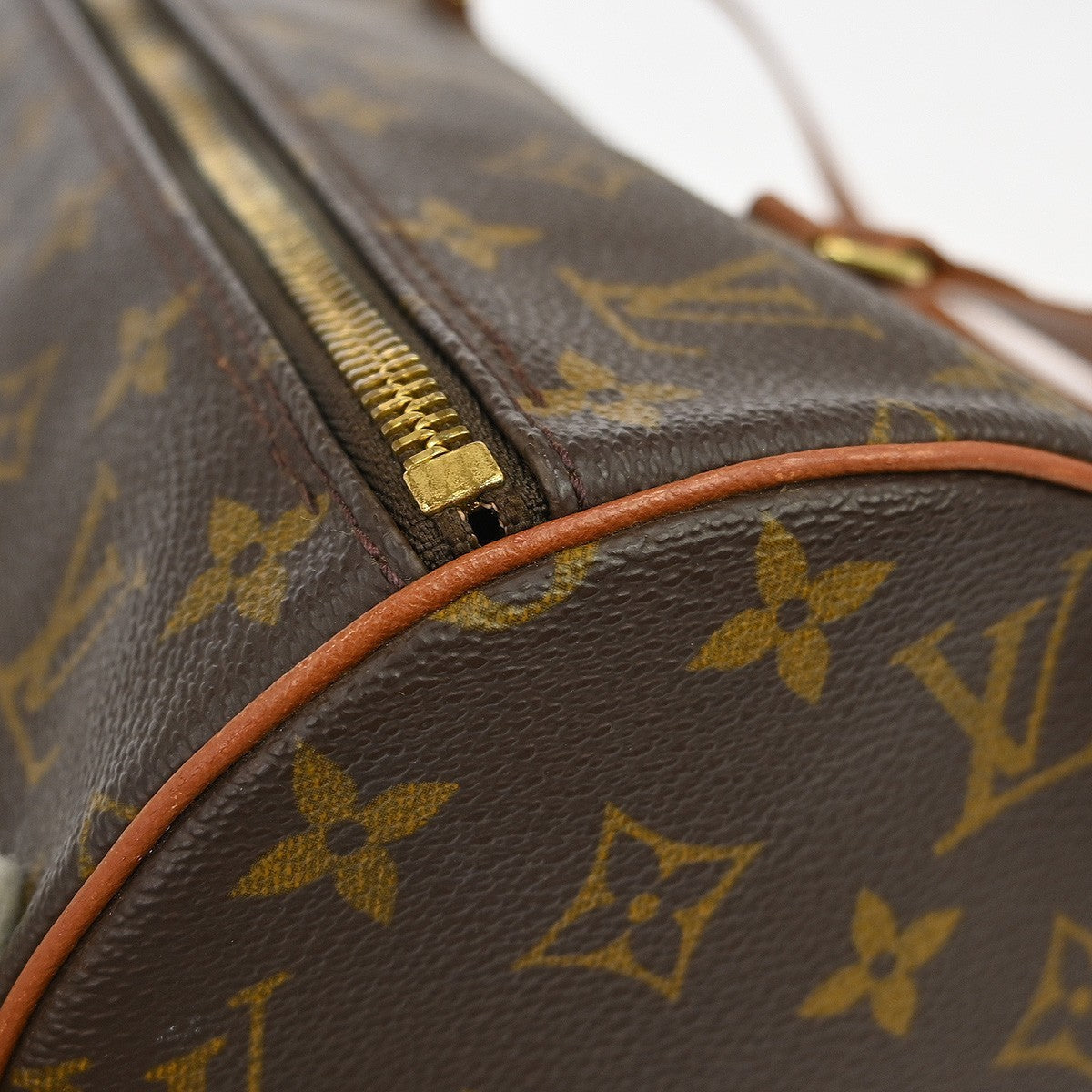 Louis Vuitton Papillon Handbag Monogram Canvas Brown Canvas Handbag (Pre-Owned)