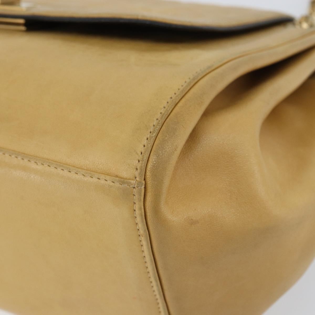 Chanel Chocolate Bar Accordion Reissue Flap Bag Quilted Lambskin Beige Leather Shoulder Bag Bag (Pre-Owned)