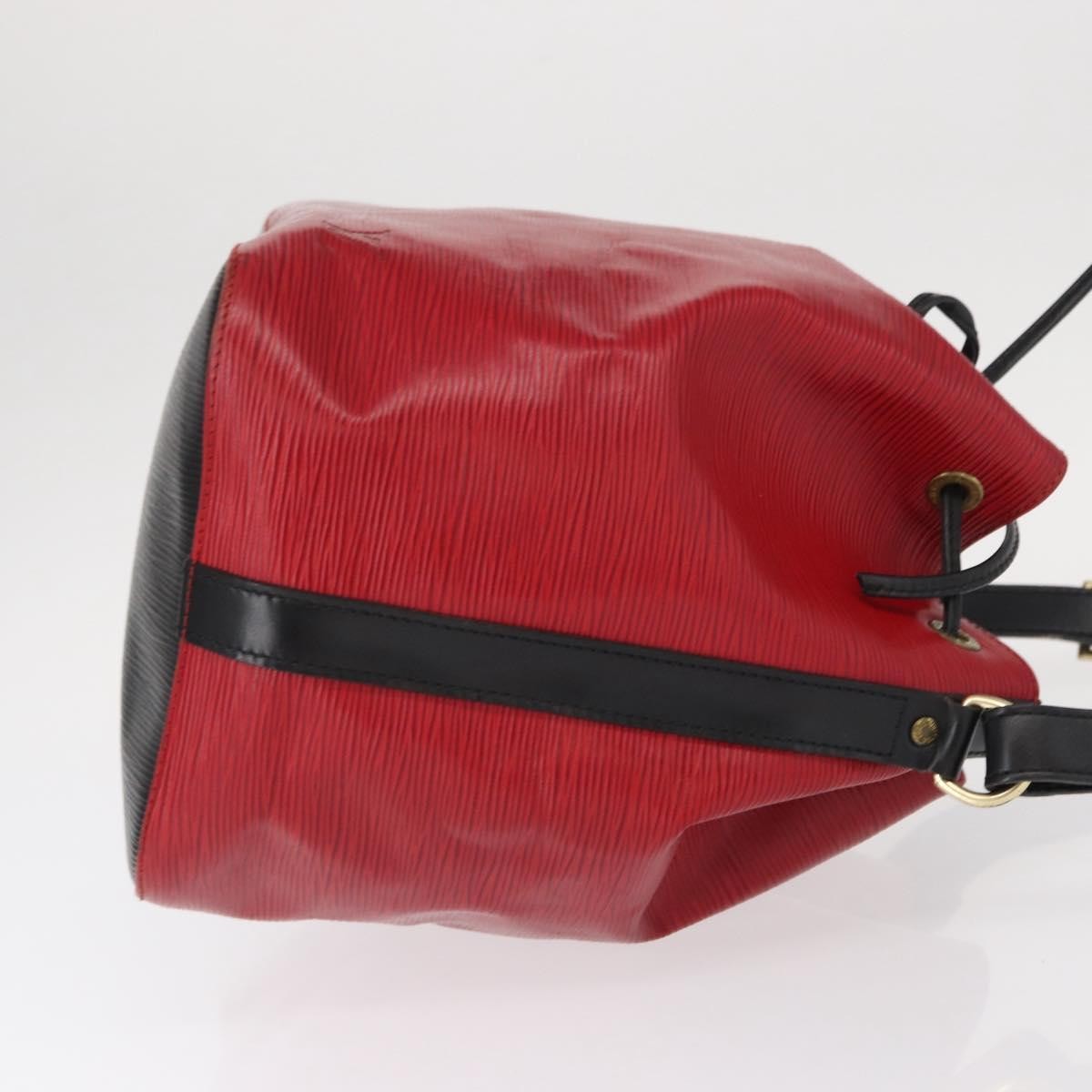 Louis Vuitton Bicolor Petit Noe Handbag Epi Leather Red Leather Shoulder Bag Bag (Pre-Owned)