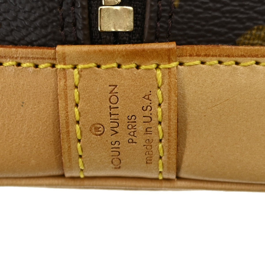 Louis Vuitton Alma Handbag Monogram Canvas Brown Canvas Handbag (Pre-Owned)