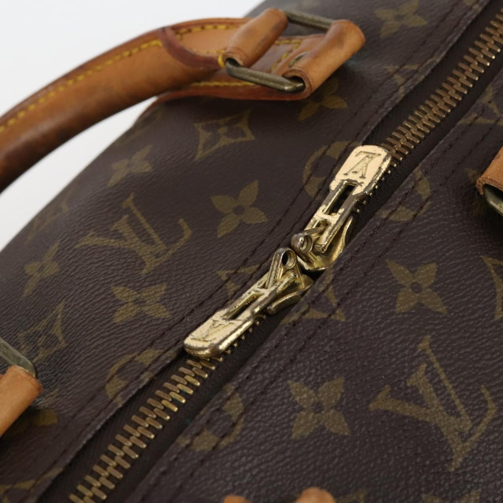 Louis Vuitton Keepall Bag Monogram Canvas Brown Canvas Travel Bag Bag (Pre-Owned)