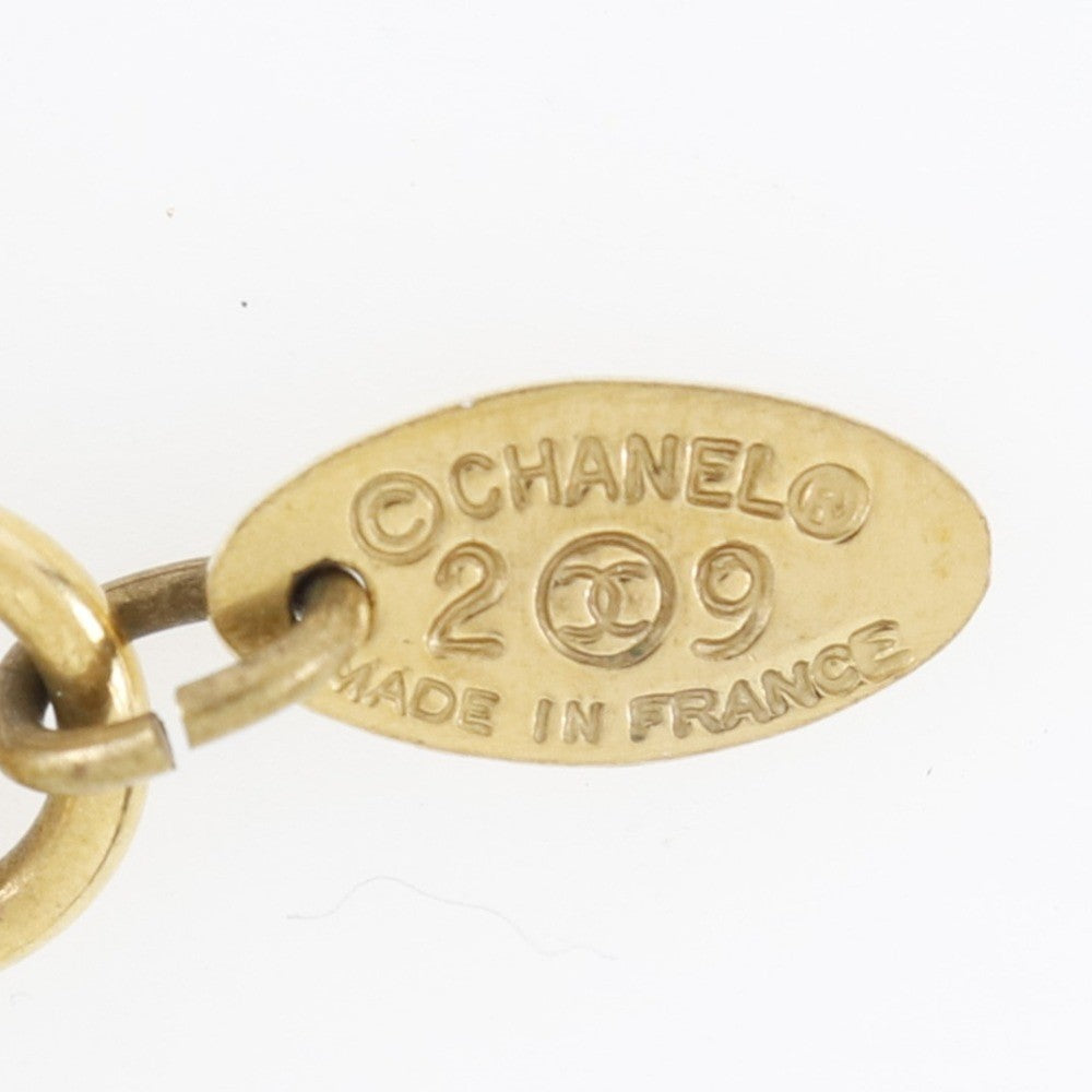 Chanel Vintage 31 Rue Cambon Medallion Pendant Necklace Metal Gold Gold_Plated Necklace Jewelry (Pre-Owned)