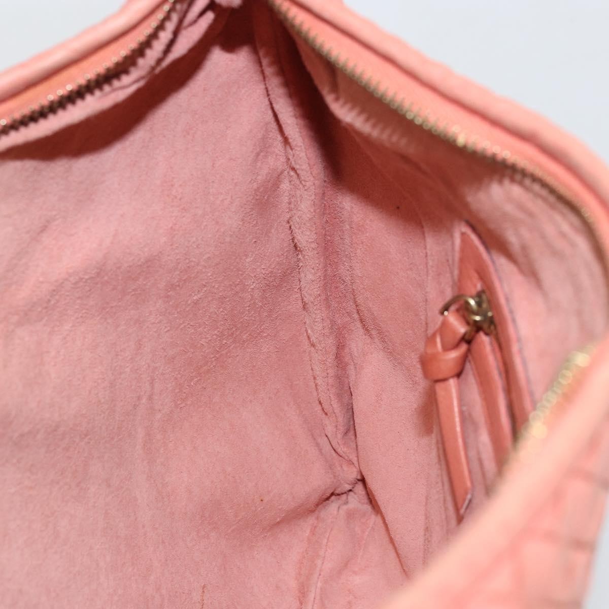 Bottega Veneta Veneta Hobo Intrecciato Nappa Pink Leather Handbag (Pre-Owned)