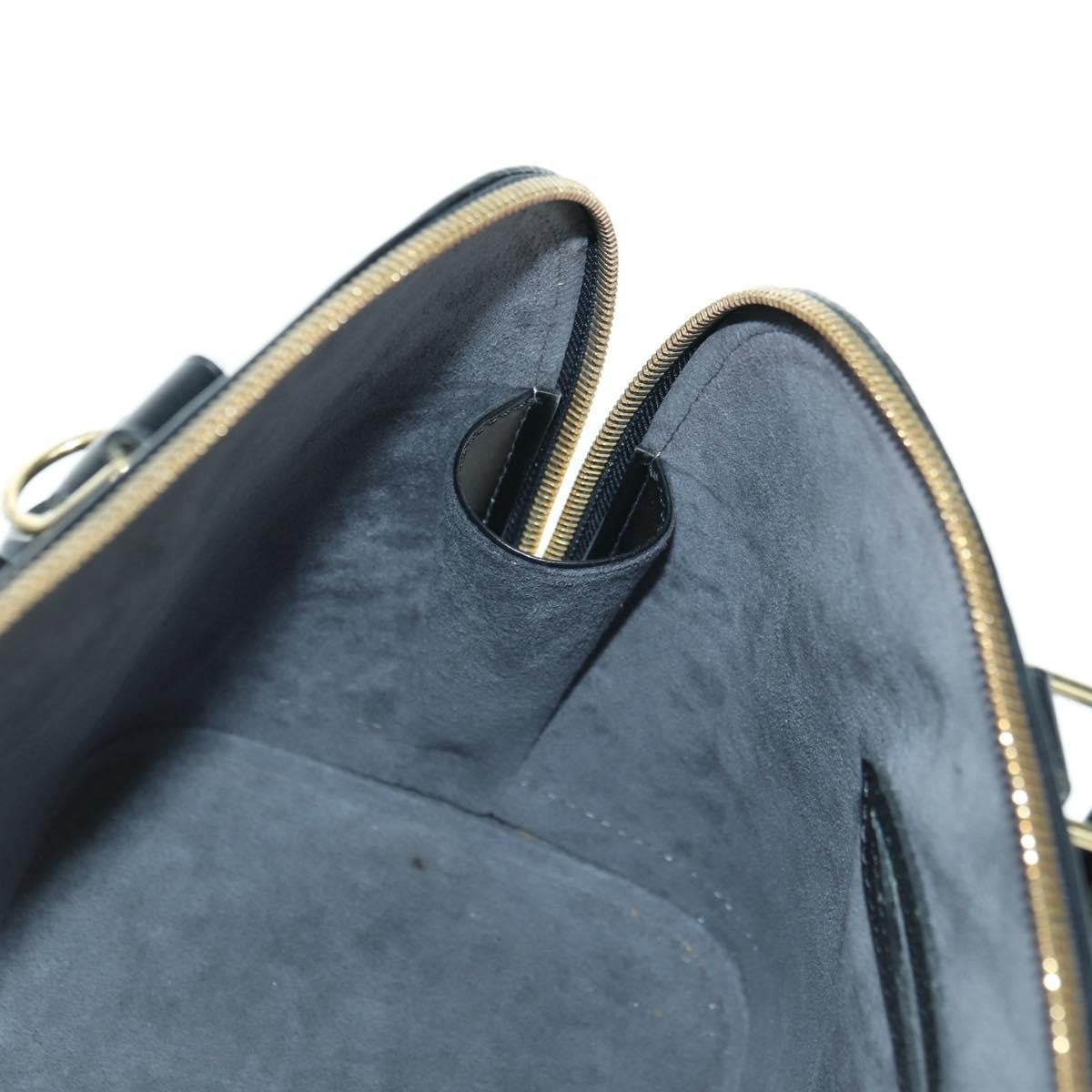 Louis Vuitton Alma Handbag Epi Leather Black Leather Handbag (Pre-Owned)
