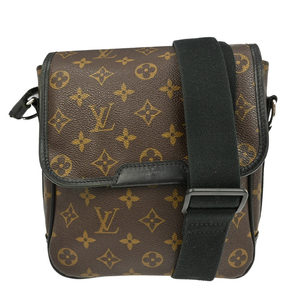 Louis Vuitton Bass Messenger Bag Macassar Monogram Canvas Brown Canvas Shoulder Bag Bag (Pre-Owned)