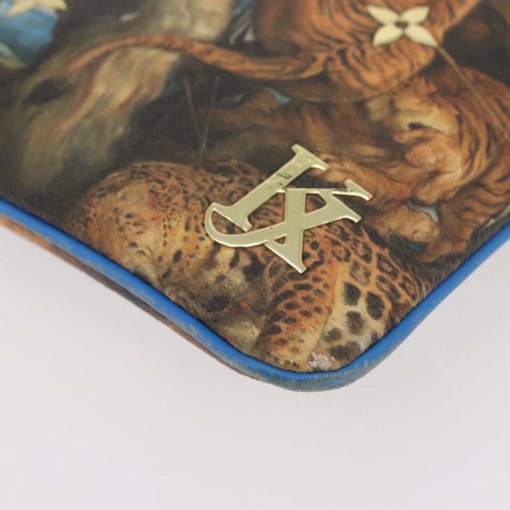 Louis Vuitton Pochette Clutch Limited Edition Jeff Koons Monet Print Canvas Multicolour Canvas Clutche & Pouche Bag (Pre-Owned)