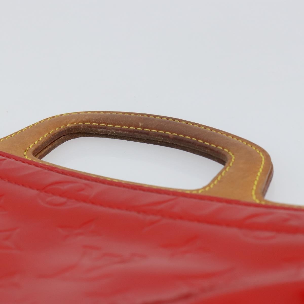 Louis Vuitton Stanton Handbag Monogram Vernis Red Patent_Leather Tote Bag Bag (Pre-Owned)