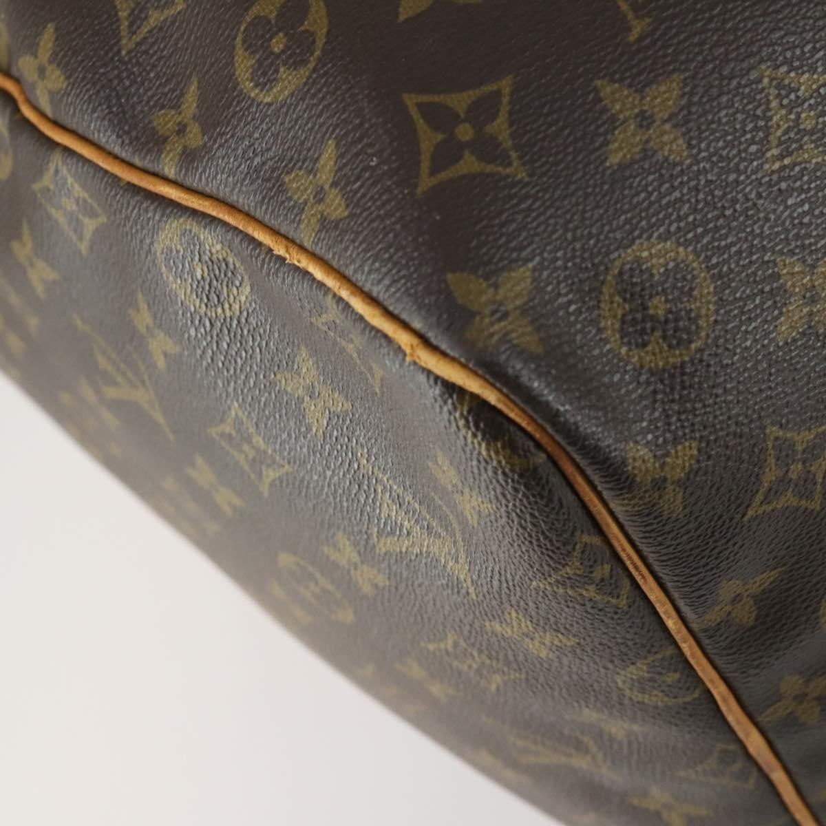 Louis Vuitton Keepall Bag Monogram Canvas Brown Canvas Travel Bag Bag (Pre-Owned)