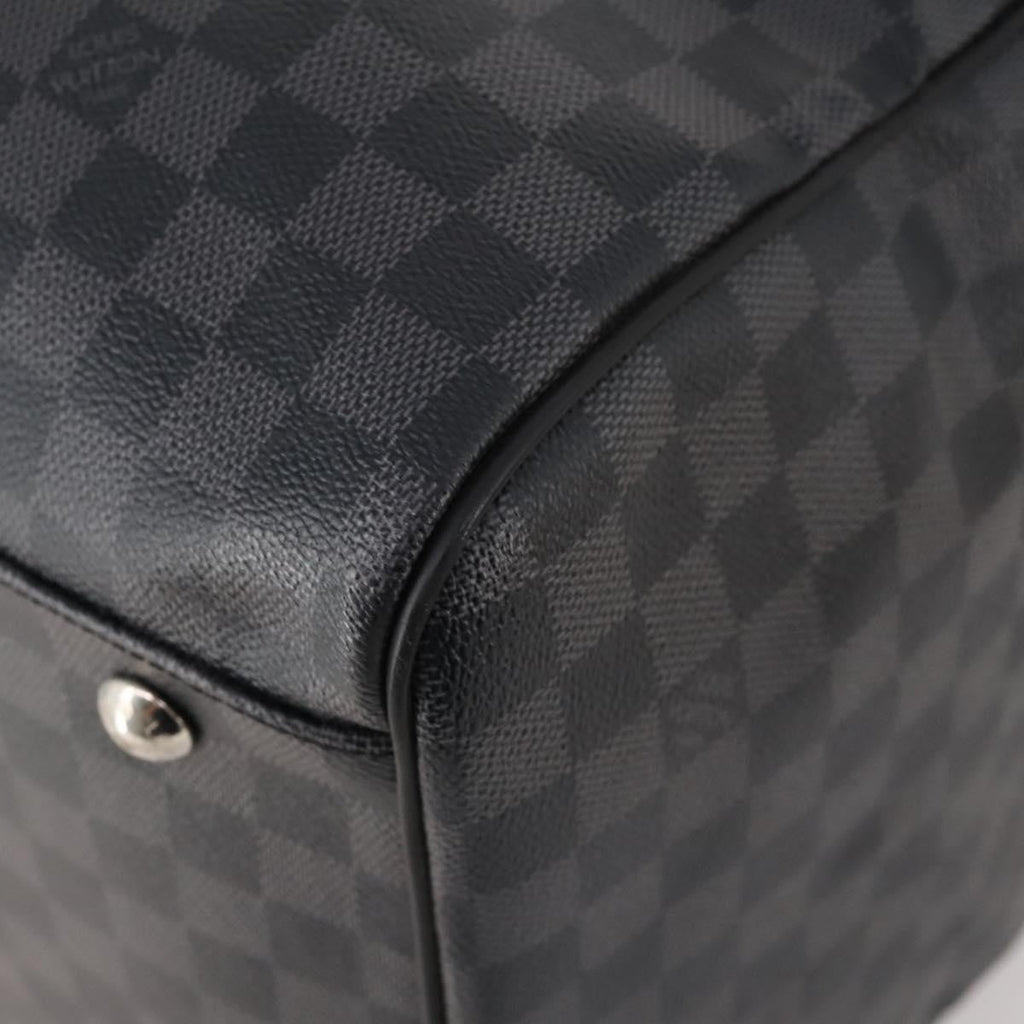 Louis Vuitton Roadster Duffle Bag Damier Graphite Gray Canvas Travel Bag Bag (Pre-Owned)