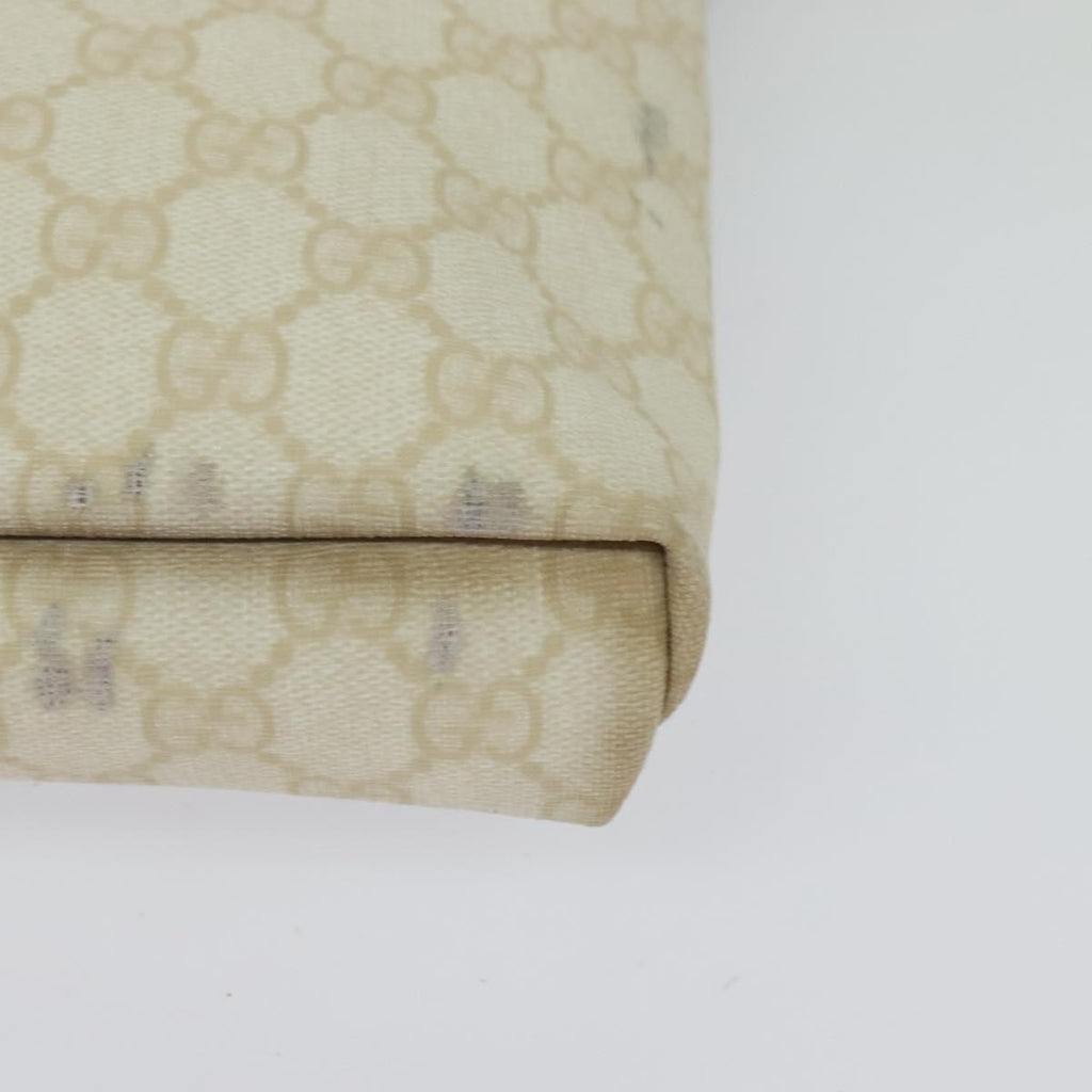 Gucci Flap Messenger Gg Coated Canvas White Canvas Shoulder Bag Bag (Pre-Owned)