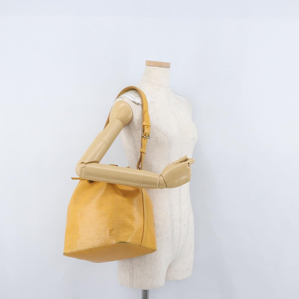 Louis Vuitton Petit Noe Handbag Epi Leather Yellow Leather Shoulder Bag Bag (Pre-Owned)