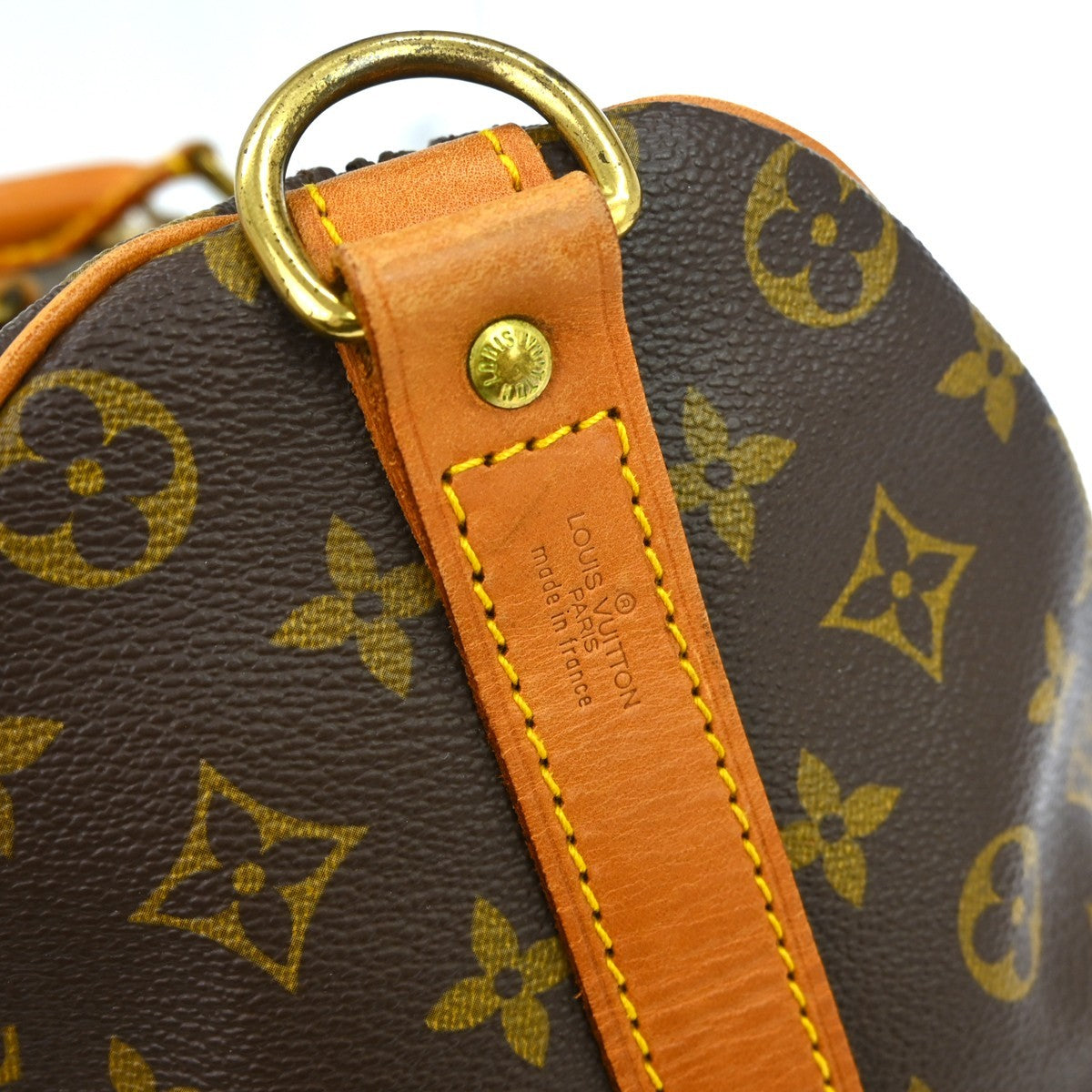 Louis Vuitton Keepall Bandouliere Bag Monogram Canvas Brown Canvas Travel Bag Bag (Pre-Owned)