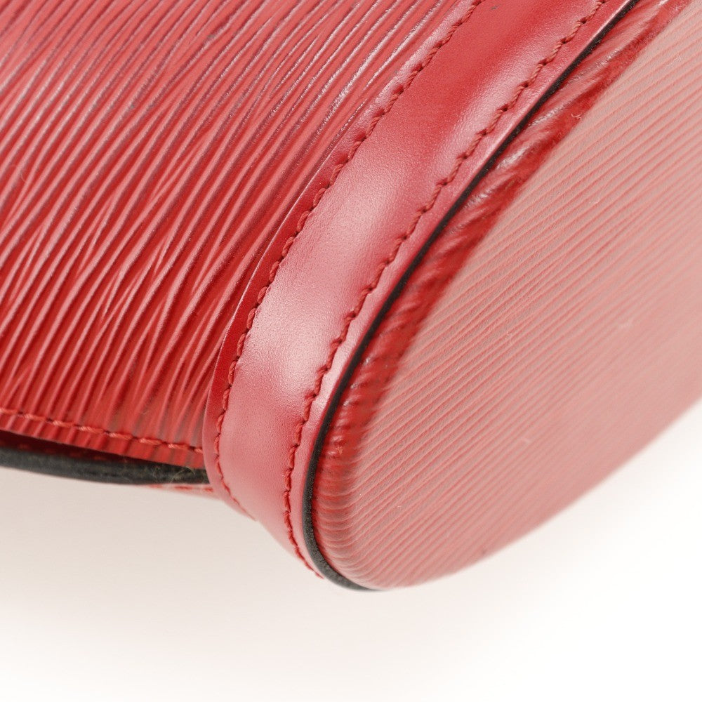 Louis Vuitton Saint Jacques Handbag Epi Leather Red Leather Shoulder Bag Bag (Pre-Owned)