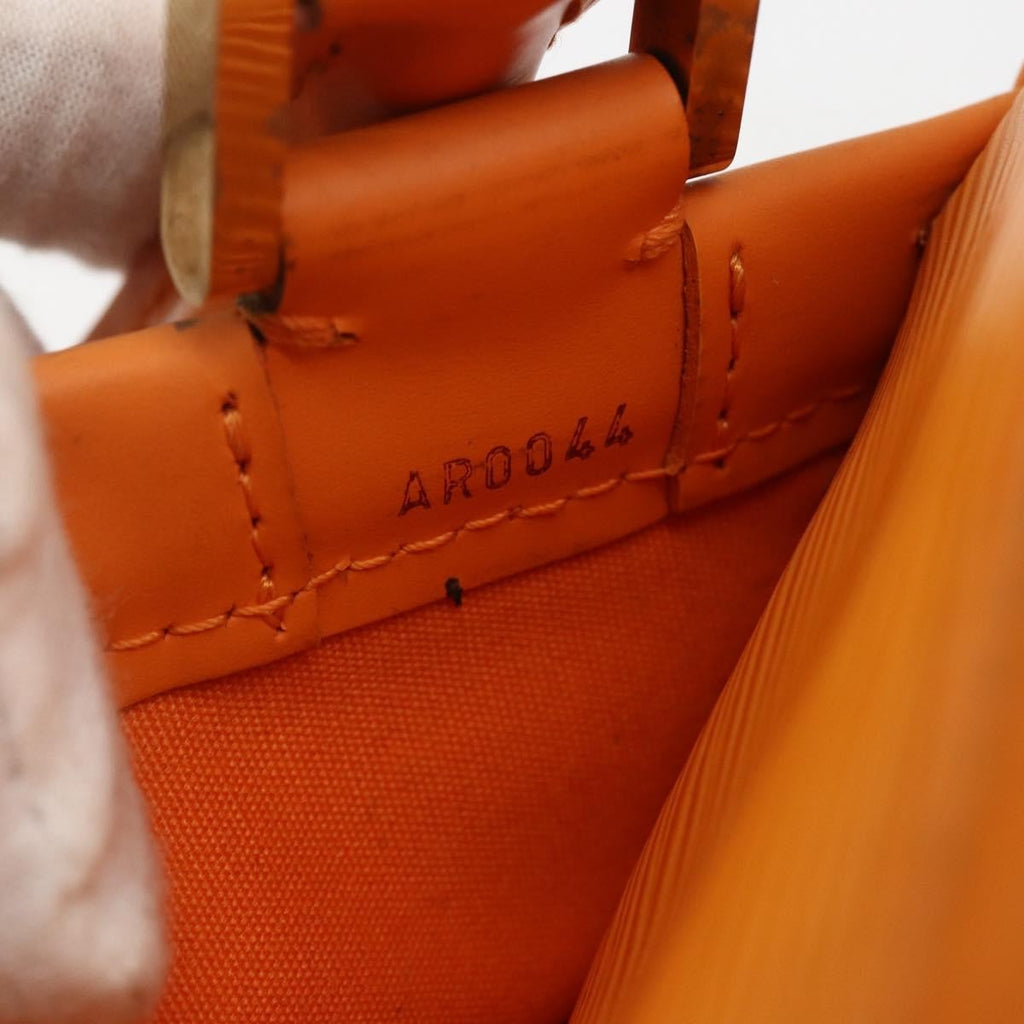 Louis Vuitton Danura Handbag Epi Orange Leather Handbag (Pre-Owned)
