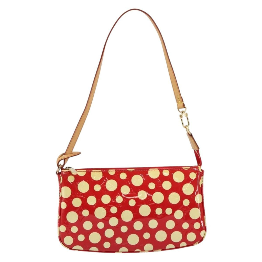 Louis Vuitton Pochette Accessoires Yayoi Kusama Painted Dots Monogram Vernis Red Patent_Leather Clutche & Pouche Bag (Pre-Owned)