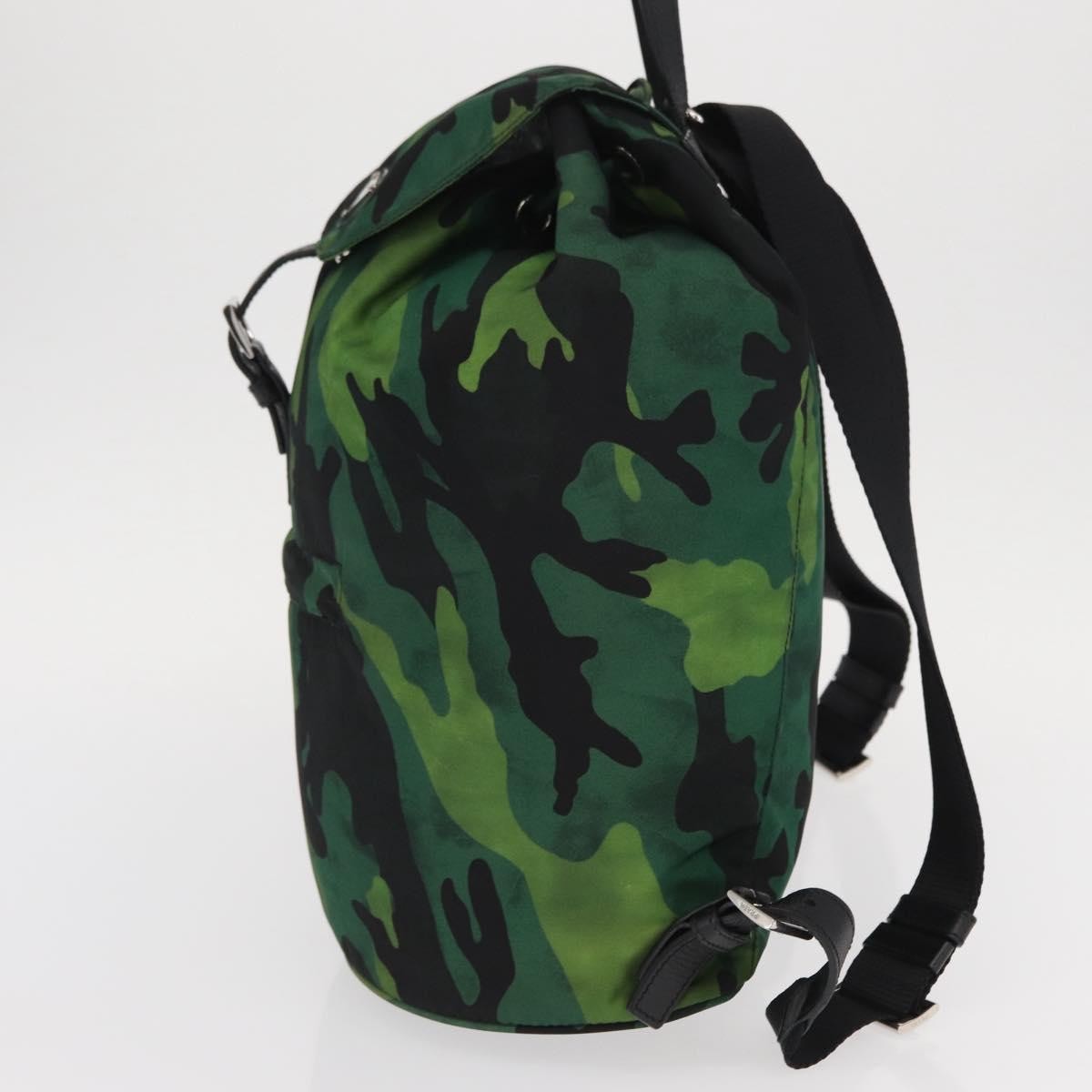 Prada Camouflage Backpack Tessuto Green Nylon Backpack Bag (Pre-Owned)
