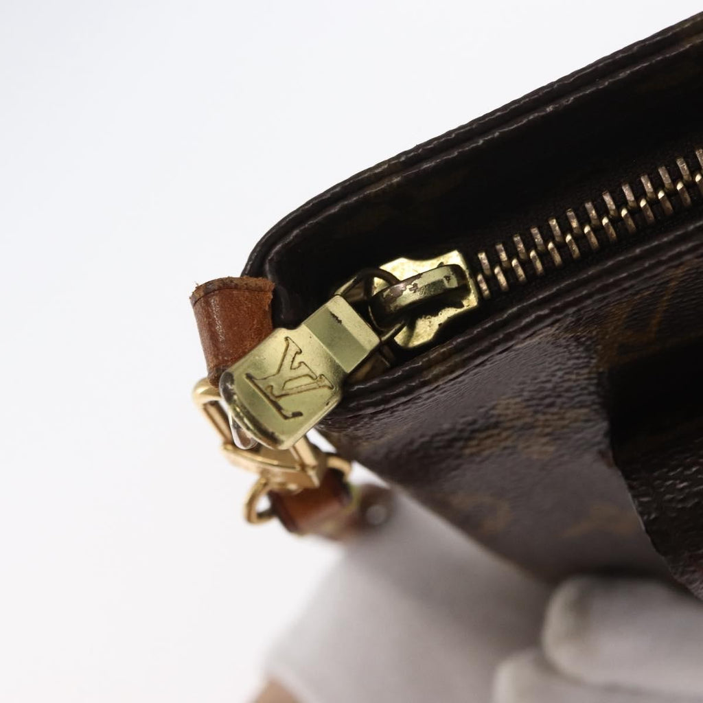 Louis Vuitton Partition Wristlet Clutch Monogram Canvas Brown Canvas Clutche & Pouche Bag (Pre-Owned)