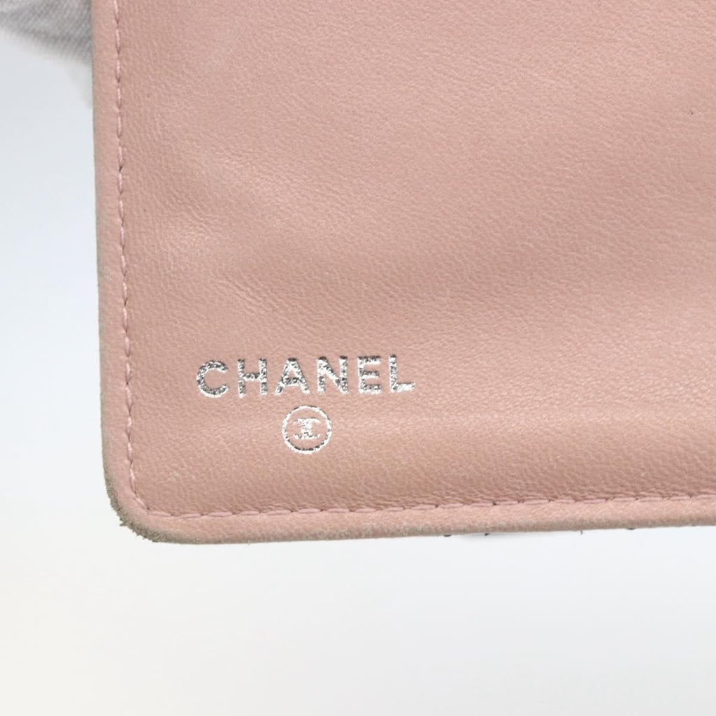 Chanel Vintage Cc Bifold Wallet Leather Black Leather Wallets Accessory (Pre-Owned)