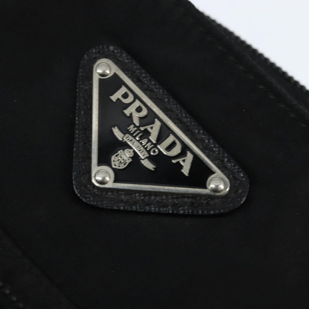 Prada Front Pocket Messenger Bag Tessuto Black Nylon Shoulder Bag Bag (Pre-Owned)