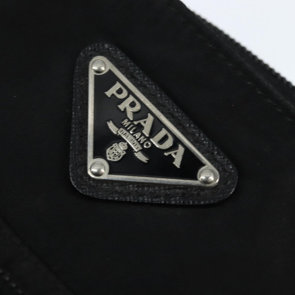 Prada Front Pocket Messenger Bag Tessuto Black Nylon Shoulder Bag Bag (Pre-Owned)