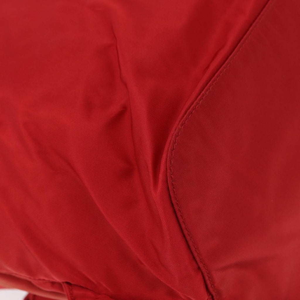 Prada Double Front Pocket Backpack Tessuto Red Nylon Backpack Bag (Pre-Owned)