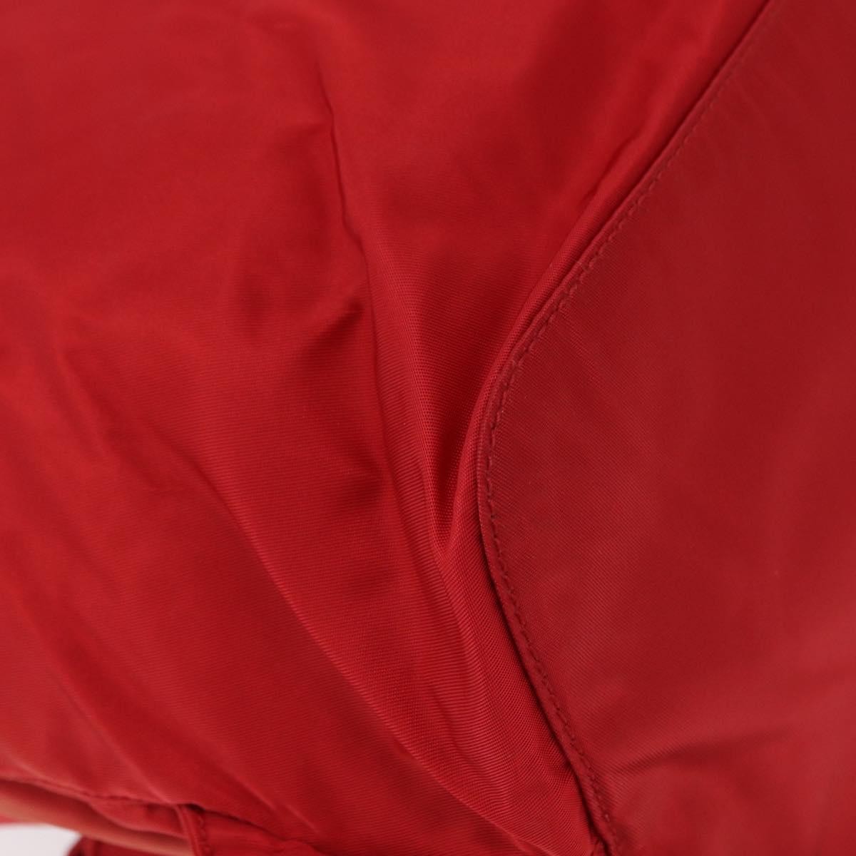Prada Double Front Pocket Backpack Tessuto Red Nylon Backpack Bag (Pre-Owned)