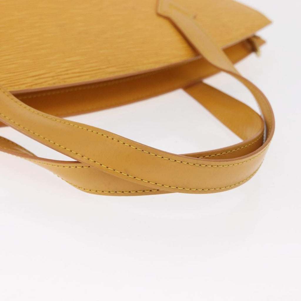 Louis Vuitton Saint Jacques Handbag Epi Leather Yellow Leather Handbag (Pre-Owned)