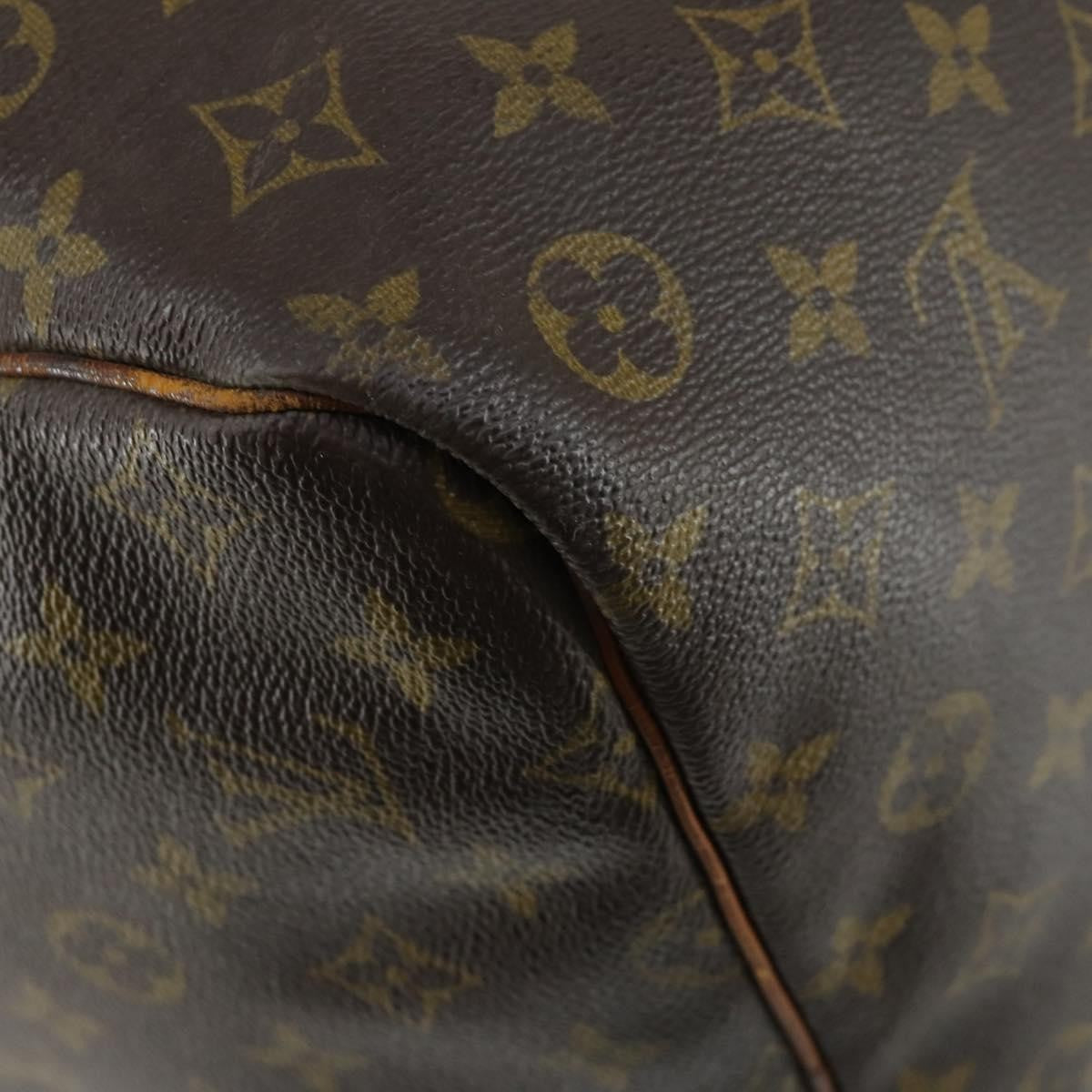 Louis Vuitton Keepall Bag Monogram Canvas Brown Canvas Travel Bag Bag (Pre-Owned)