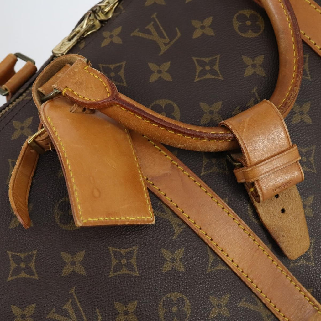 Louis Vuitton Keepall Bag Monogram Canvas Brown Canvas Travel Bag Bag (Pre-Owned)