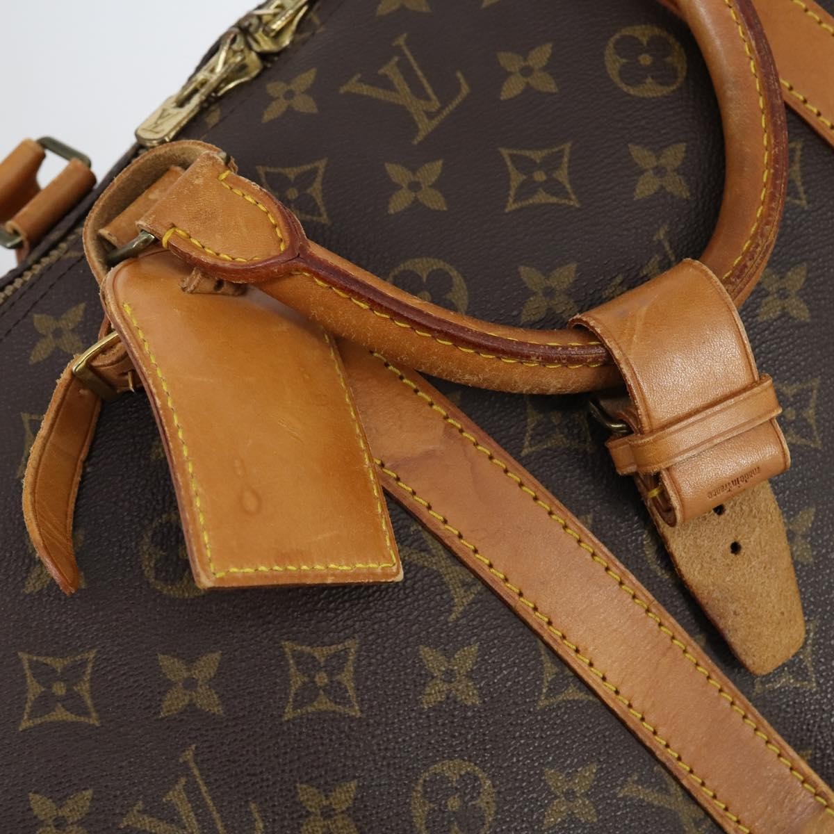 Louis Vuitton Keepall Bag Monogram Canvas Brown Canvas Travel Bag Bag (Pre-Owned)