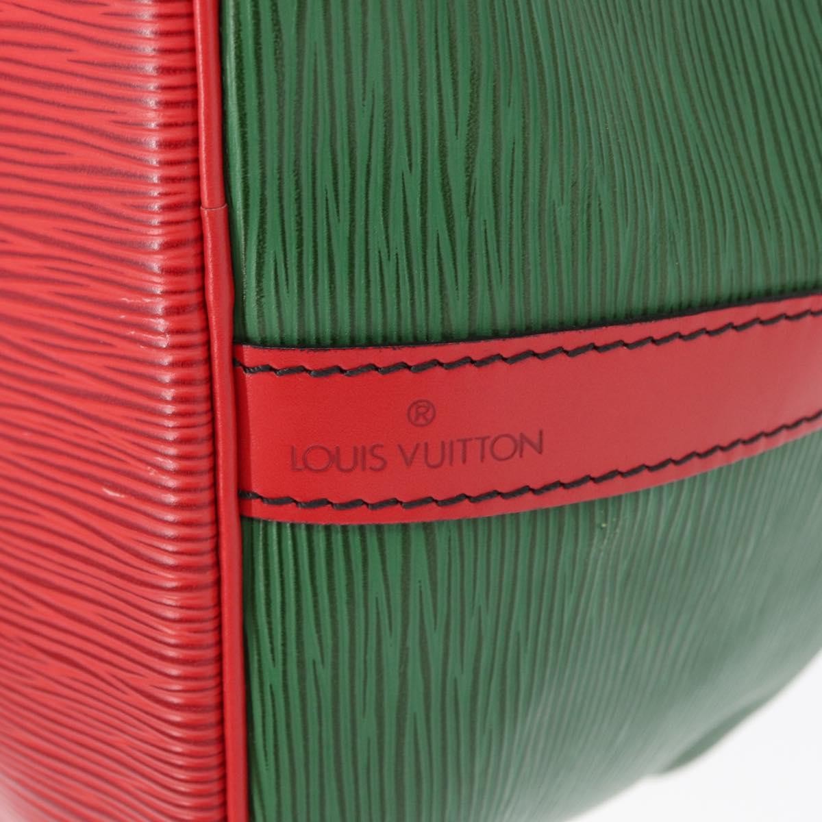 Louis Vuitton Bicolor Petit Noe Handbag Epi Leather Green Leather Shoulder Bag Bag (Pre-Owned)