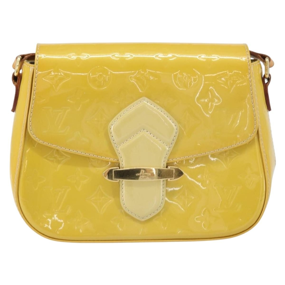 Louis Vuitton Bellflower Handbag Monogram Vernis Brown Patent_Leather Shoulder Bag Bag (Pre-Owned)