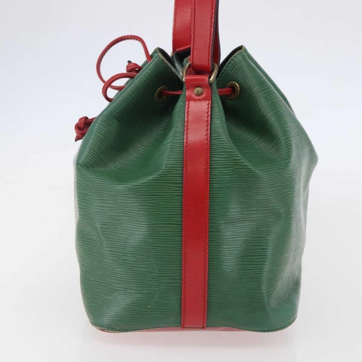 Louis Vuitton Bicolor Petit Noe Handbag Epi Leather Green Leather Bag (Pre-Owned)