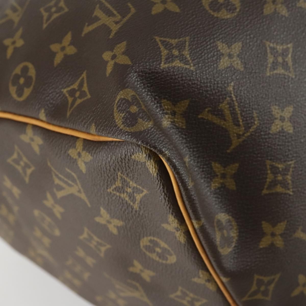 Louis Vuitton Keepall Bag Monogram Canvas Brown Canvas Travel Bag Bag (Pre-Owned)