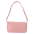 Chanel Timeless Cc Chain Shoulder Bag Quilted Caviar Pink Leather Shoulder Bag Bag (Pre-Owned)