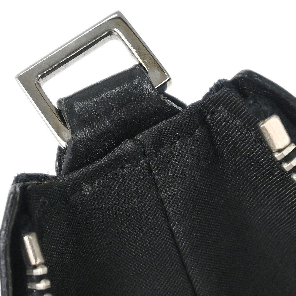 Gucci Vintage Clasp Handle Hobo Gg Canvas Black Canvas Shoulder Bag Bag (Pre-Owned)
