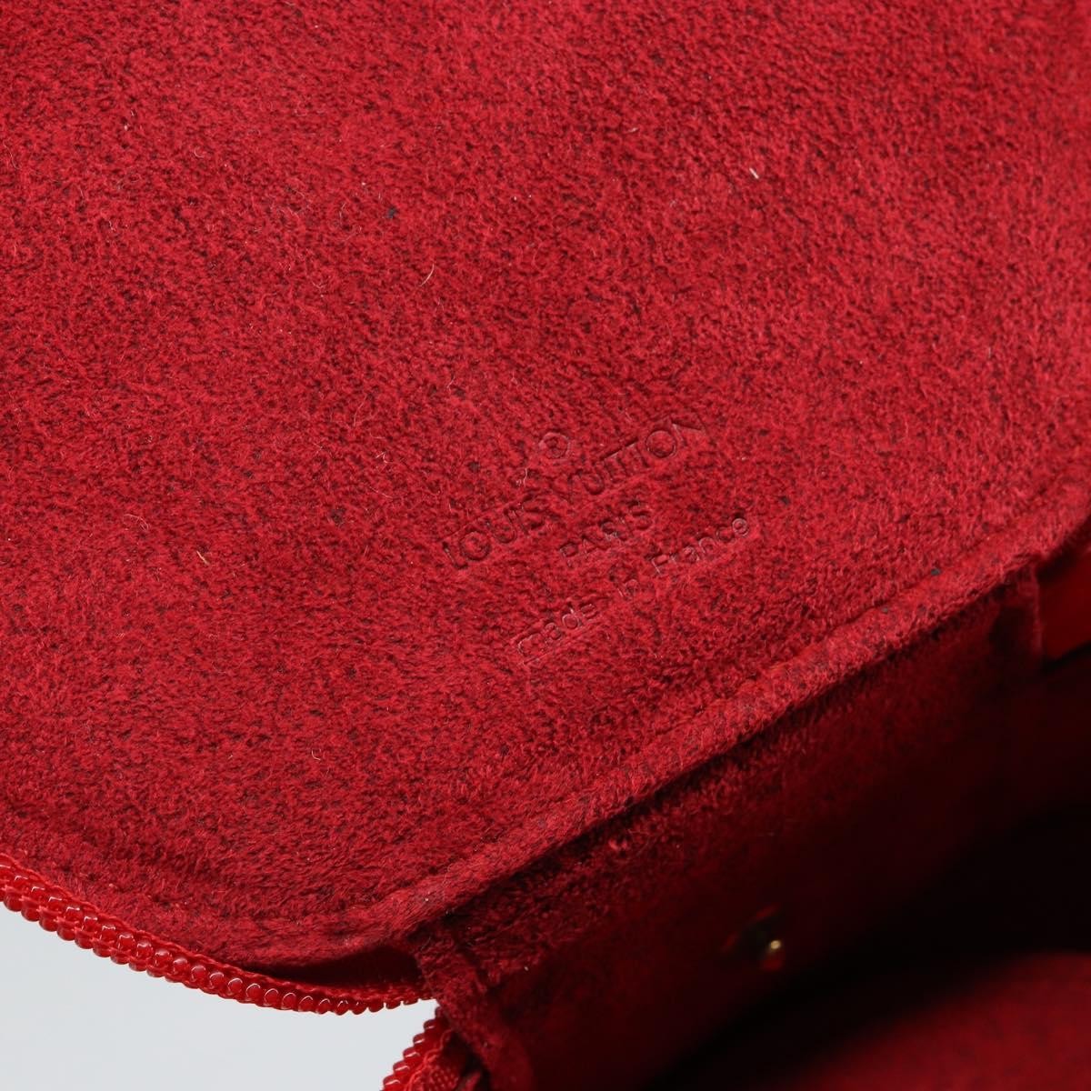 Louis Vuitton Ecrin Bijoux Pouch Epi Leather Red Leather Jewelry Set Jewelry (Pre-Owned)