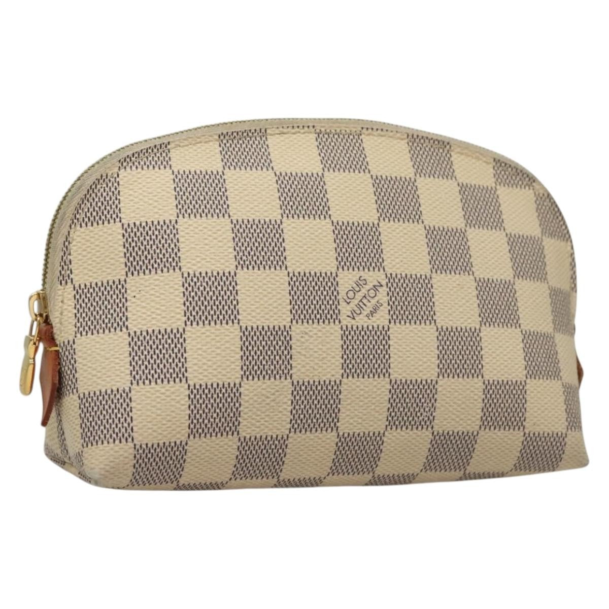 Louis Vuitton Cosmetic Pouch Damier White Canvas Bag (Pre-Owned)