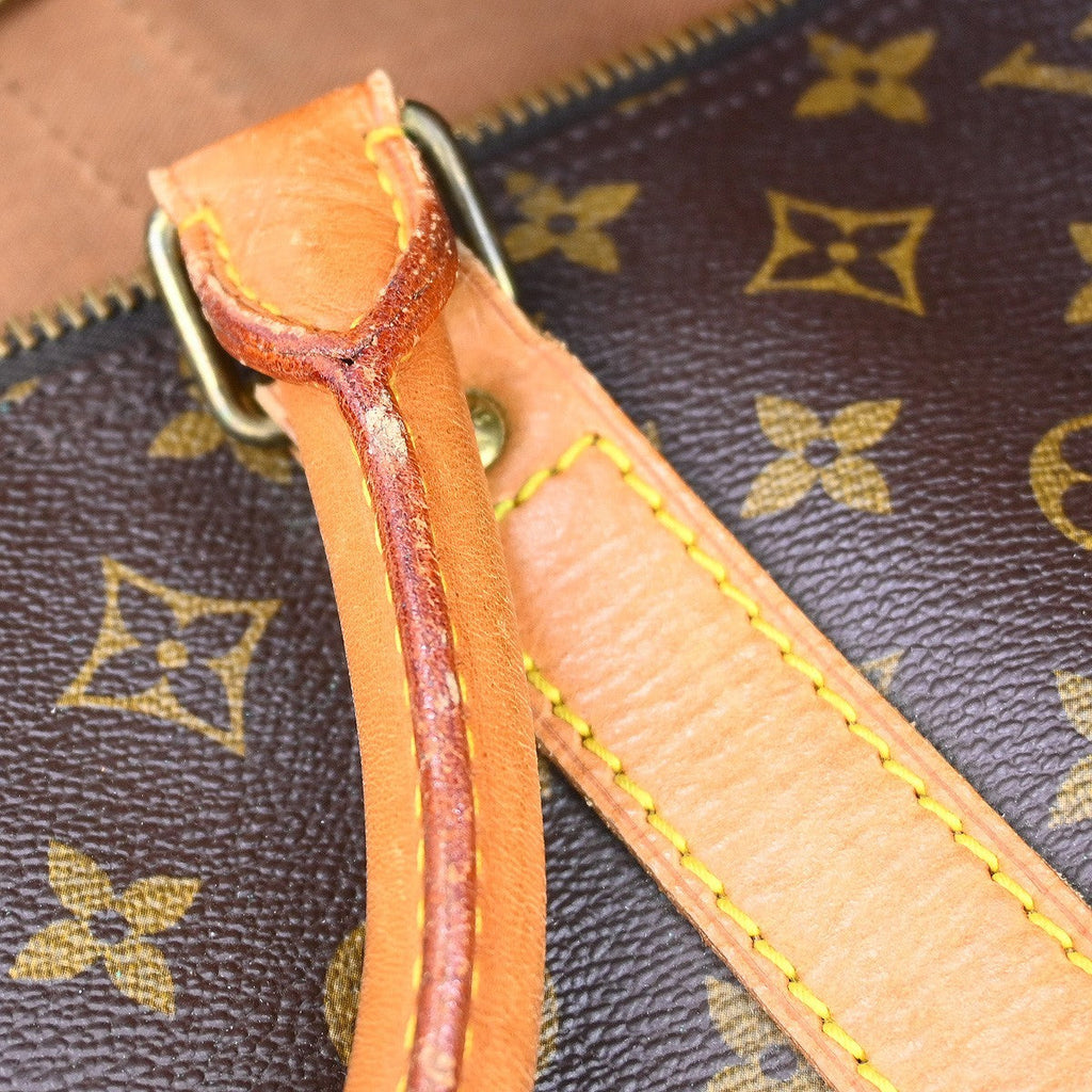 Louis Vuitton Keepall Bag Monogram Canvas Brown Canvas Travel Bag Bag (Pre-Owned)